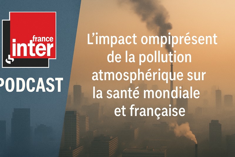 Pollution atmosphérique et santé : le podcast de Guillaume Boulanger sur France Inter
