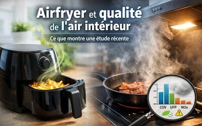 Air des Lyonnais 2 Airfryer et qualité de l’air intérieur : ce que montre une étude récente