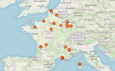 Détections satellites de points chauds en France : feux, incendies , forêt …